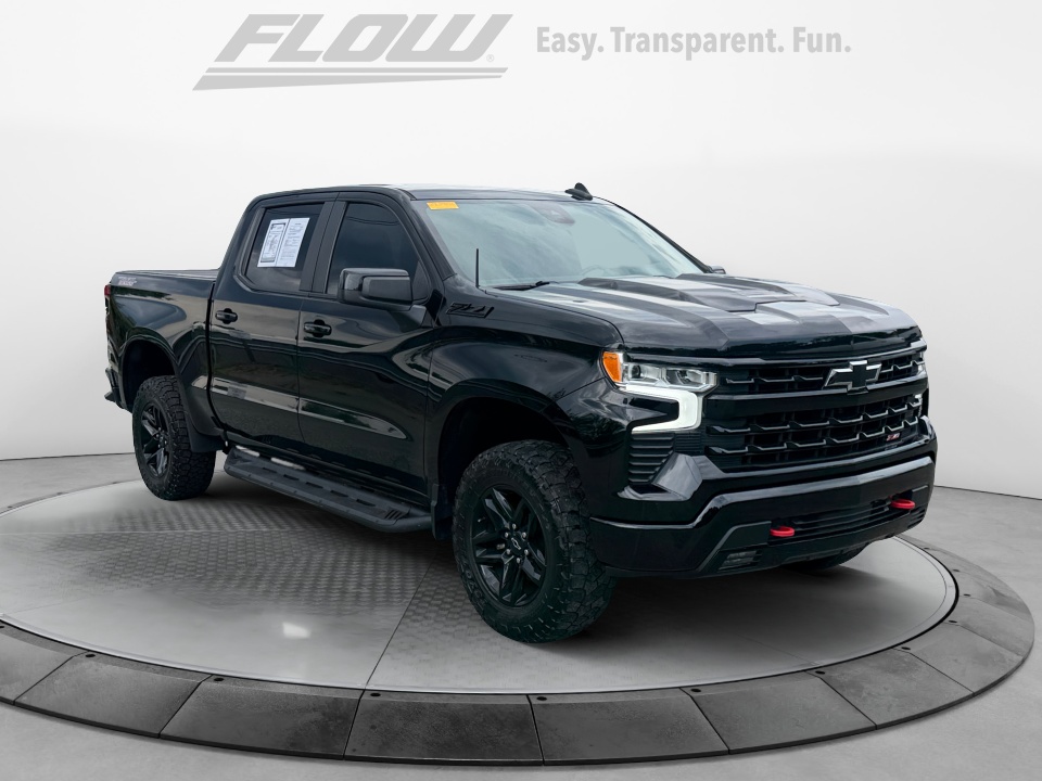 Black 2022 Chevrolet Silverado 1500 Pickup Truck Four-Wheel Drive Automatic