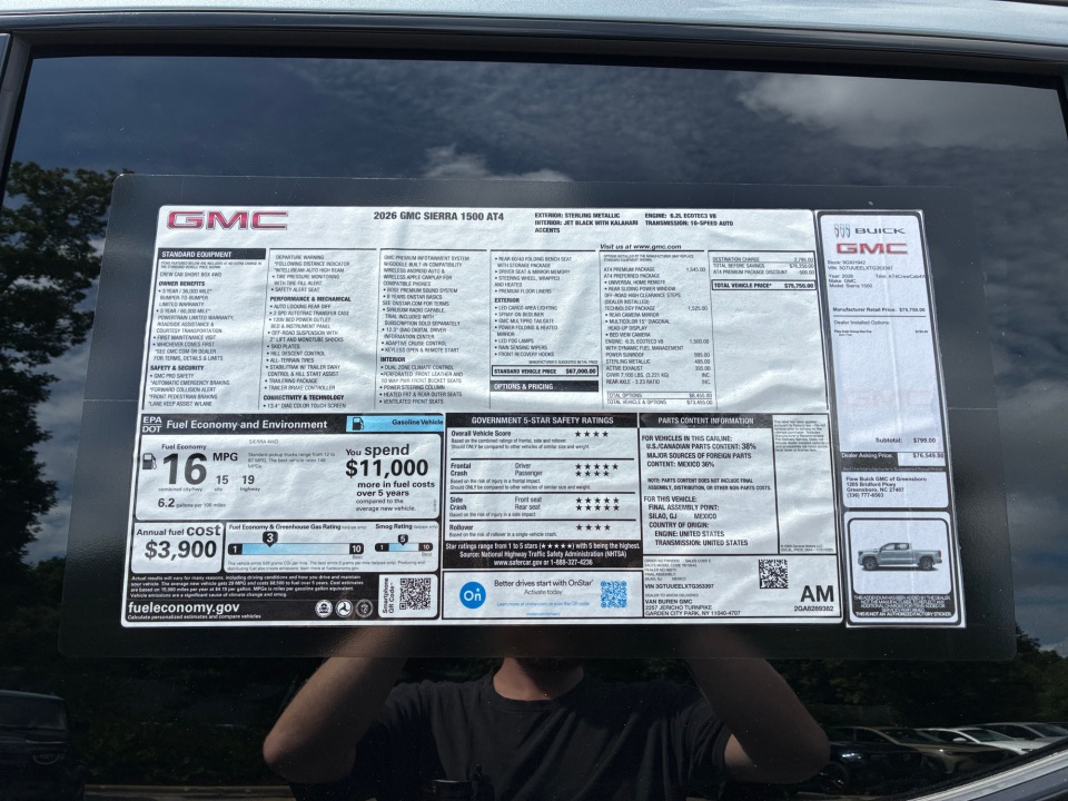 3GTUUEELXTG353397 2026 GMC Sierra 1500 AT4
