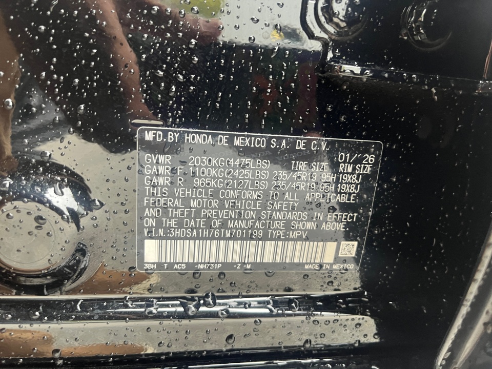 3HDSA1H76TM701199 2026 Acura ADX w/A-Spec Advance Package