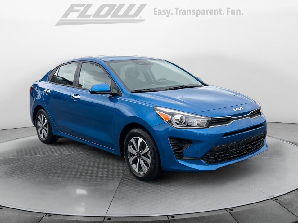 Blue 2023 Kia Rio Sedan Front-Wheel Drive Automatic