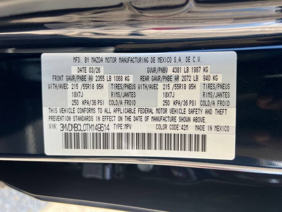 3MVDMBCL0TM149614 2026 Mazda CX-30 2.5 S Preferred