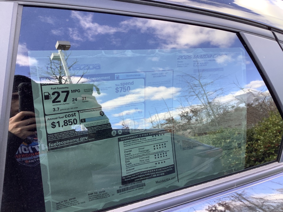 3MVDMBCL5TM106645 2026 Mazda CX-30 2.5 S Preferred