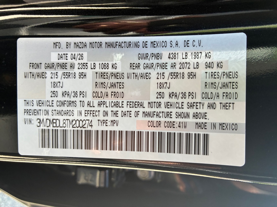 3MVDMBDL8TM200274 2026 Mazda CX-30 2.5 S Premium