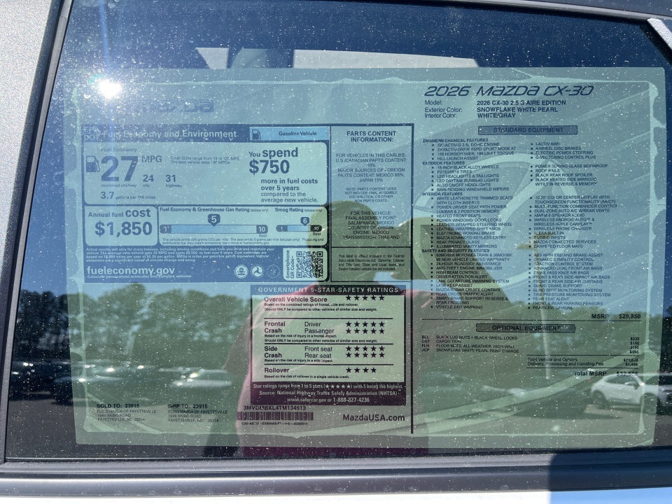 3MVDMBXL4TM134513 2026 Mazda CX-30 2.5 S Aire Edition