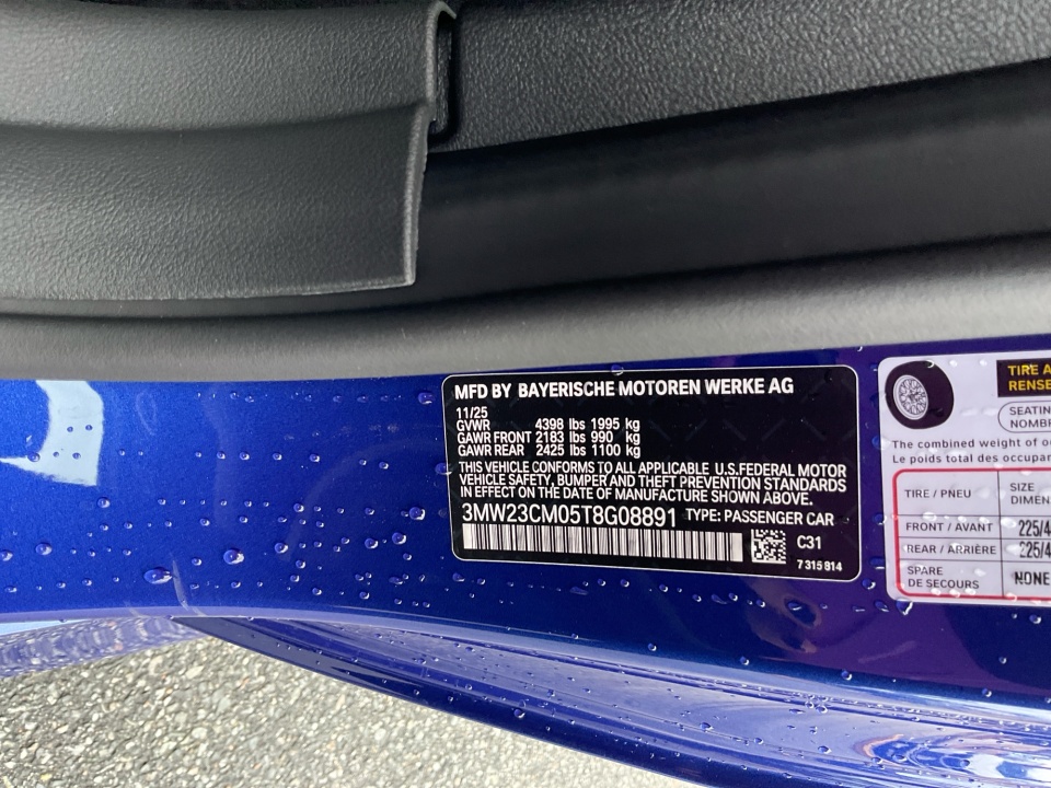 3MW23CM05T8G08891 2026 BMW 230i