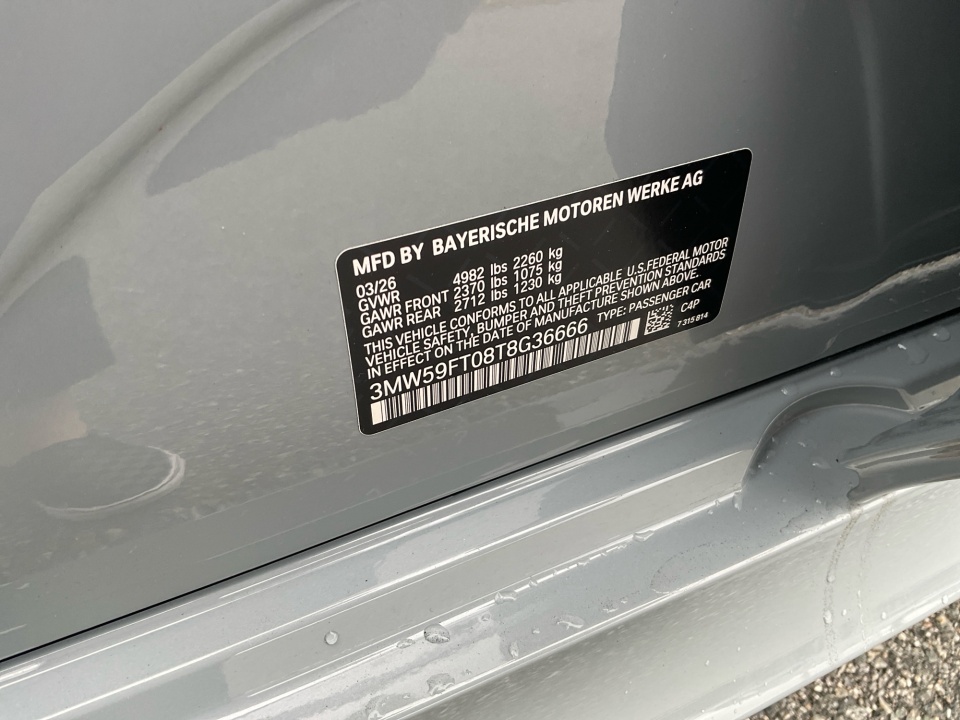 3MW59FT08T8G36666 2026 BMW M340i NA