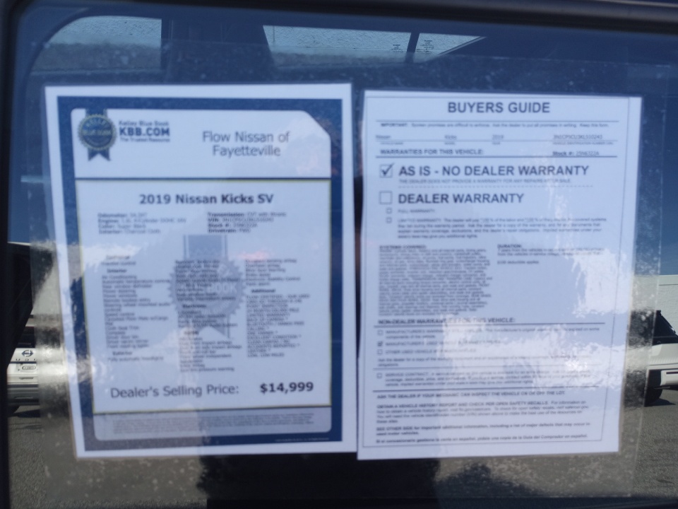 3N1CP5CU3KL510243 2019 Nissan Kicks SV