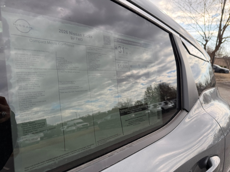 3N8AP6CE2TL338361 2026 Nissan Kicks SV