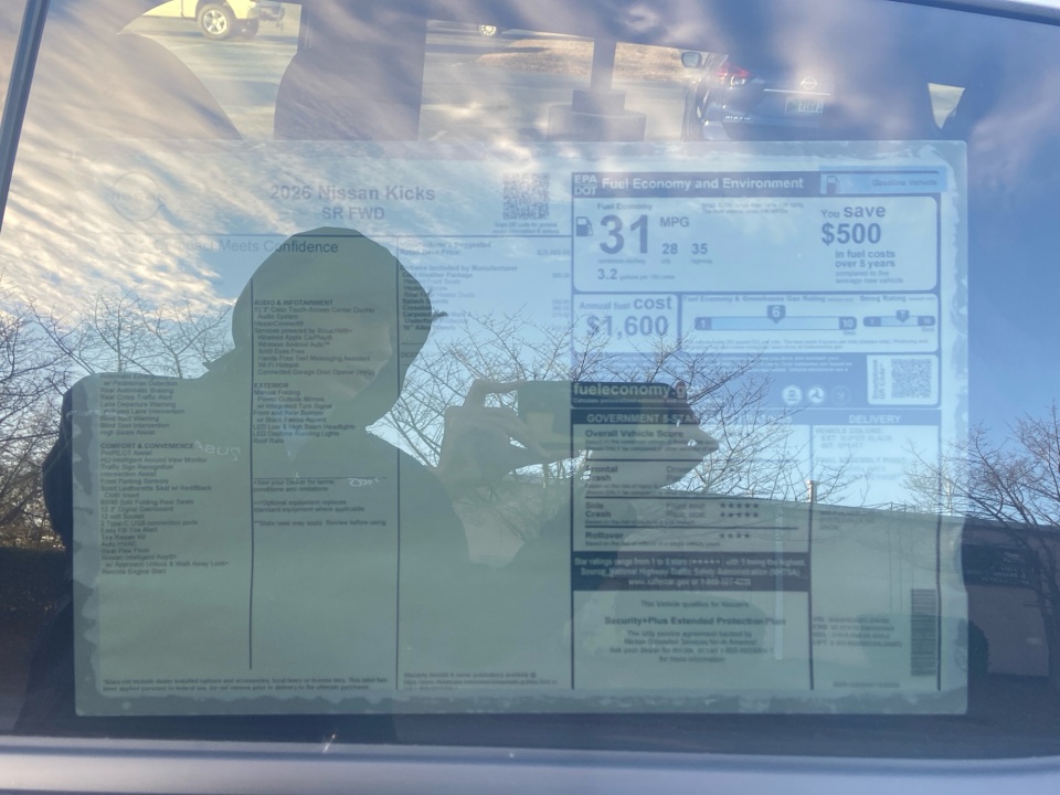 3N8AP6DA0TL334160 2026 Nissan Kicks SR