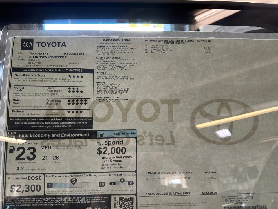 3TMKB5FNXSM053517 2025 Toyota Tacoma SR5