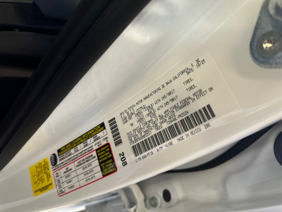 3TMKB5FNXSM053517 2025 Toyota Tacoma SR5