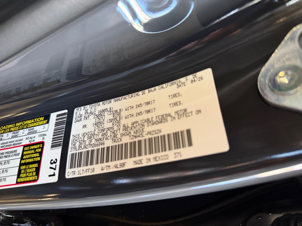 3TMLB5JN2TM266846 2026 Toyota Tacoma SR5