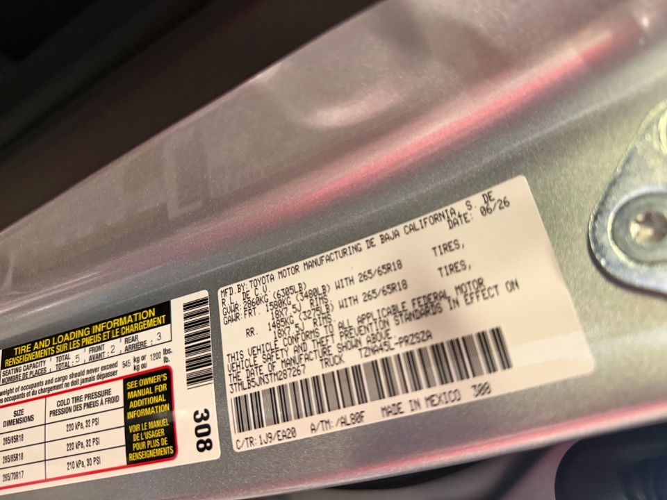 3TMLB5JN3TM287267 2026 Toyota Tacoma TRD Off Road