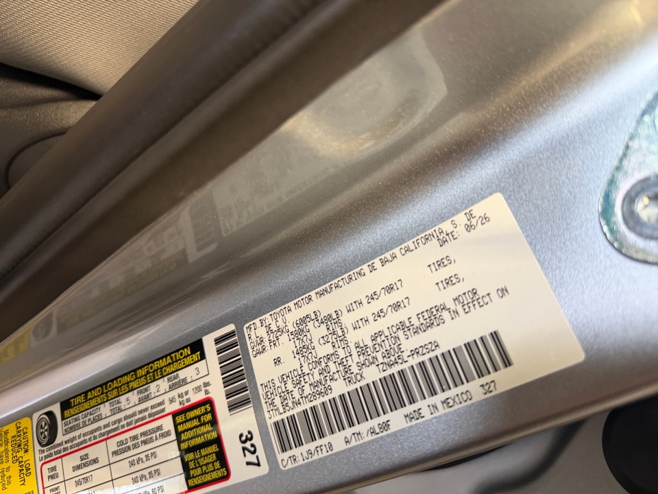 3TMLB5JN4TM289609 2026 Toyota Tacoma SR5