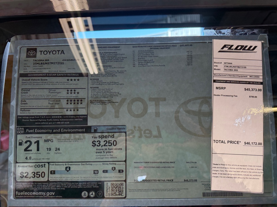 3TMLB5JN5TM272155 2026 Toyota Tacoma SR5