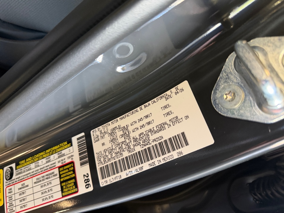 3TMLB5JN5TM272155 2026 Toyota Tacoma SR5