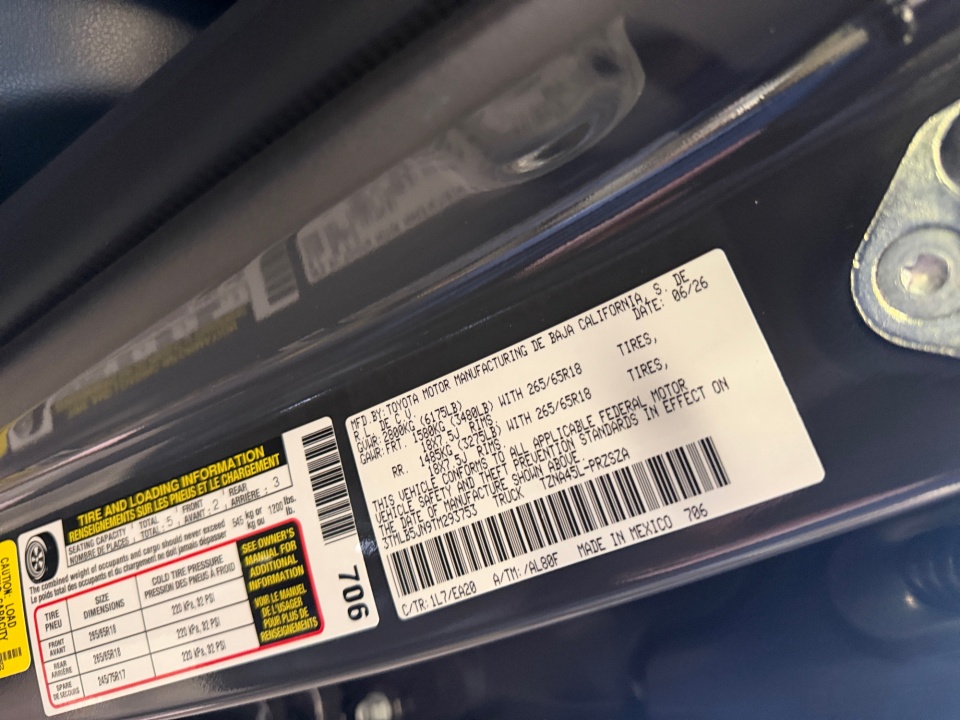 3TMLB5JN9TM293753 2026 Toyota Tacoma TRD Sport