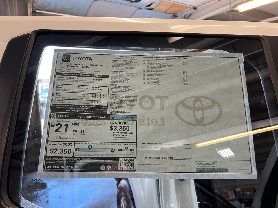 3TYLB5JN0TT120434 2026 Toyota Tacoma Limited