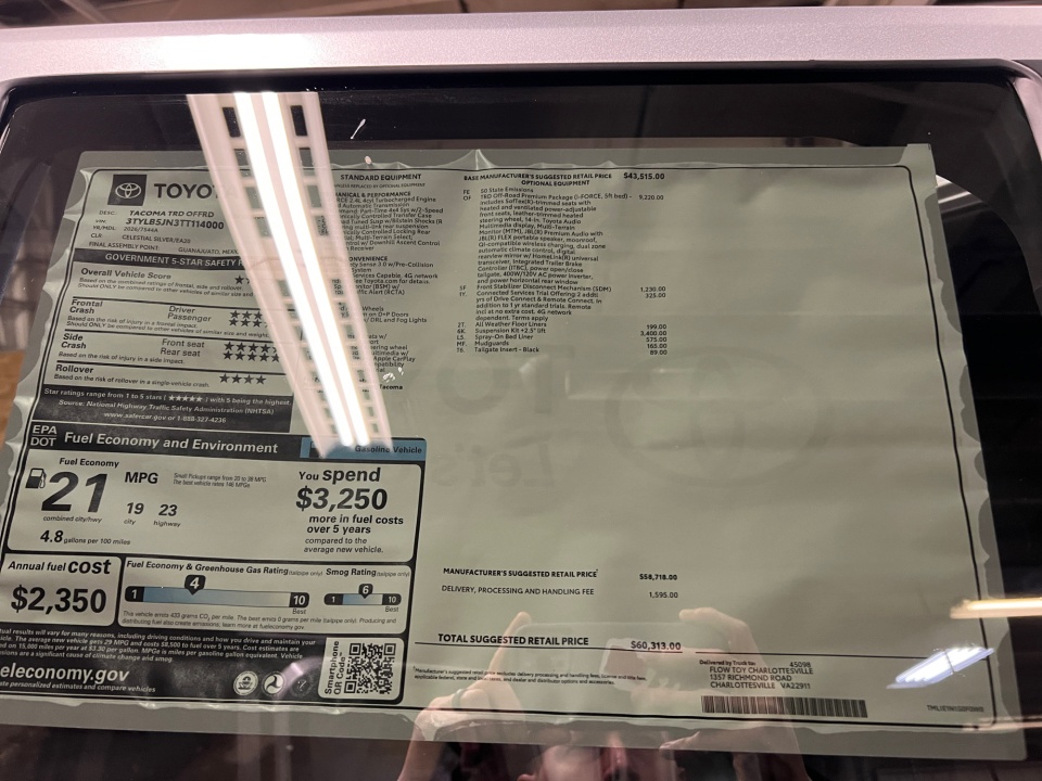 3TYLB5JN3TT114000 2026 Toyota Tacoma TRD Off Road