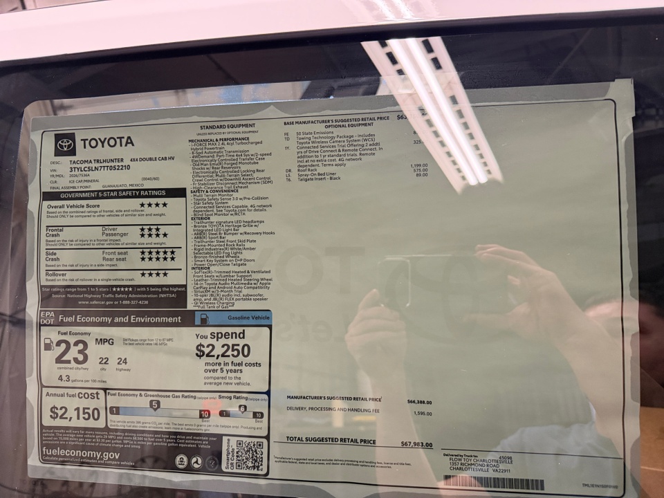 3TYLC5LN7TT052210 2026 Toyota Tacoma Hybrid Trailhunter