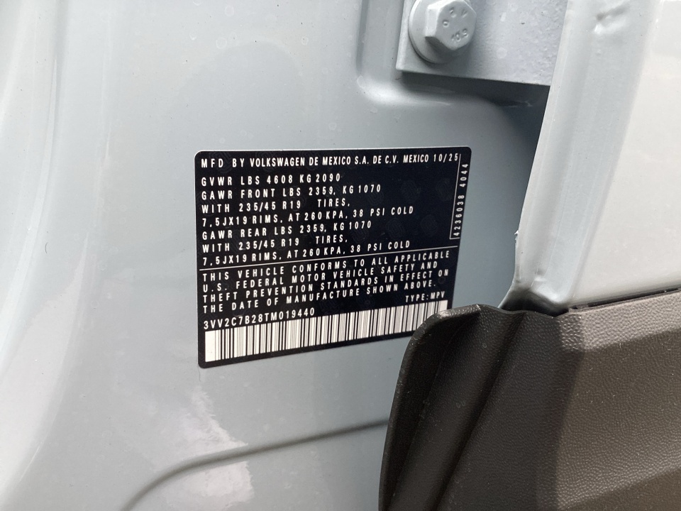 3VV2C7B28TM019440 2026 Volkswagen Taos SE Black