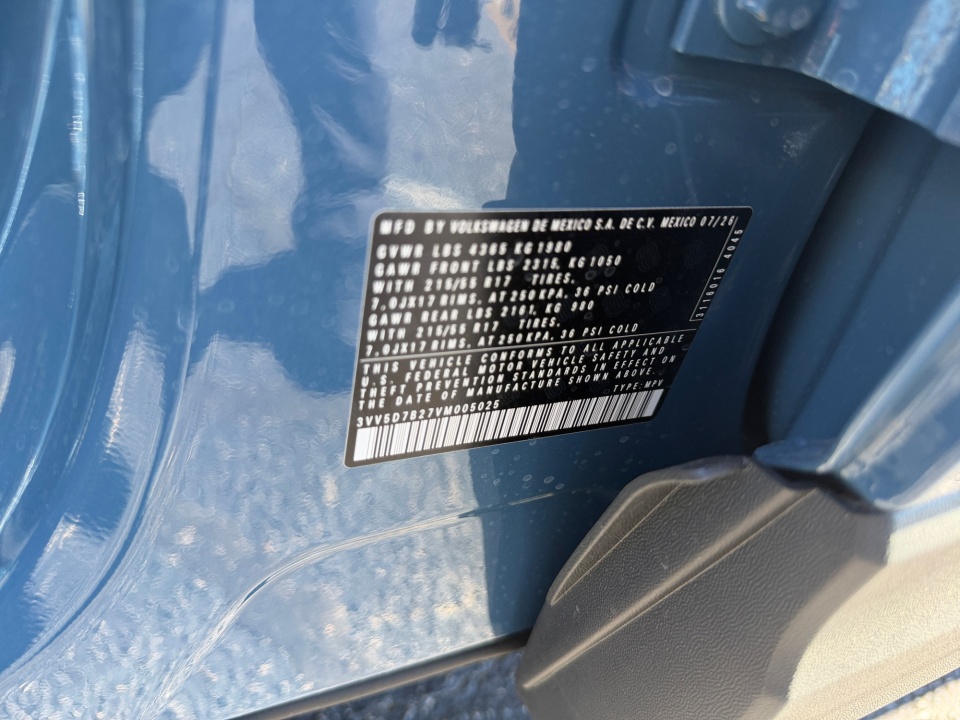 3VV5D7B27VM005025 2027 Volkswagen Taos S