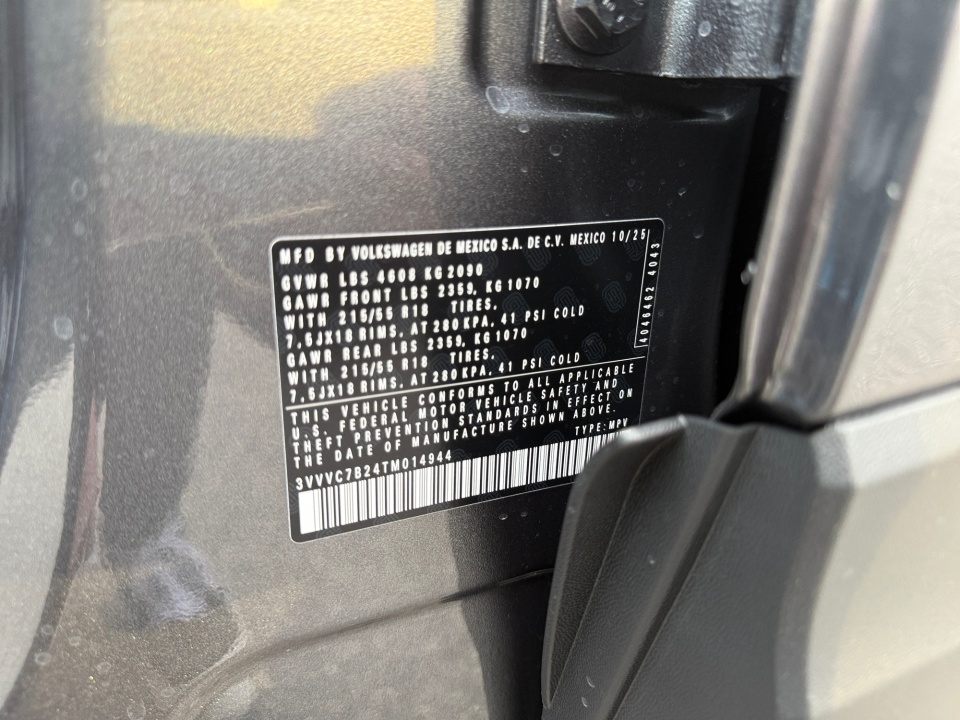3VVVC7B24TM014944 2026 Volkswagen Taos SE