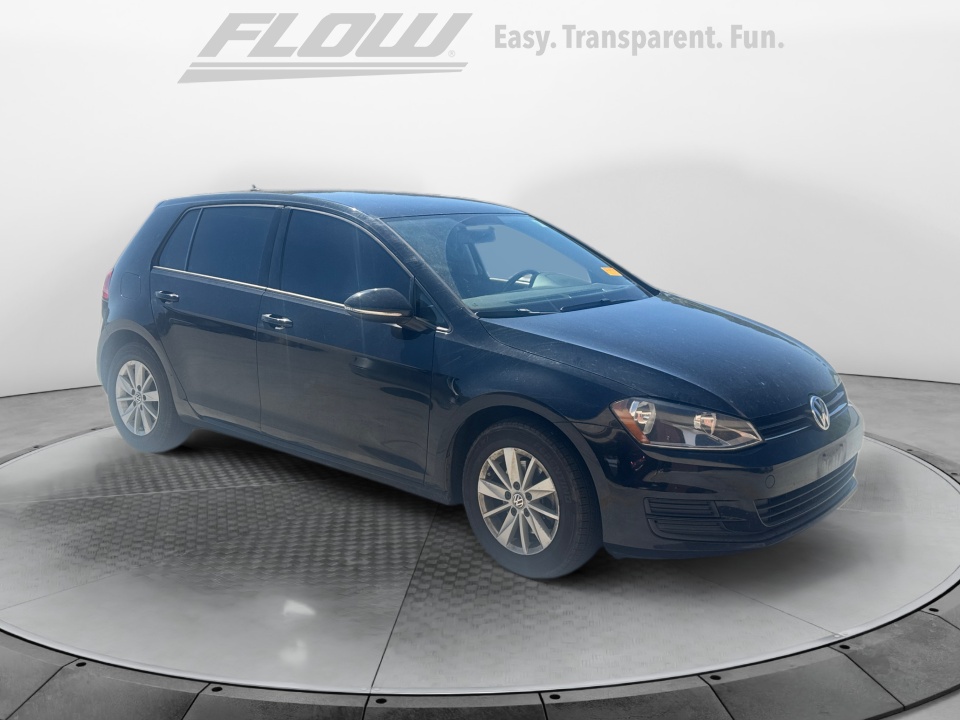 Black 2015 Volkswagen Golf TSI S FWD Hatchback Front-Wheel Drive Automatic