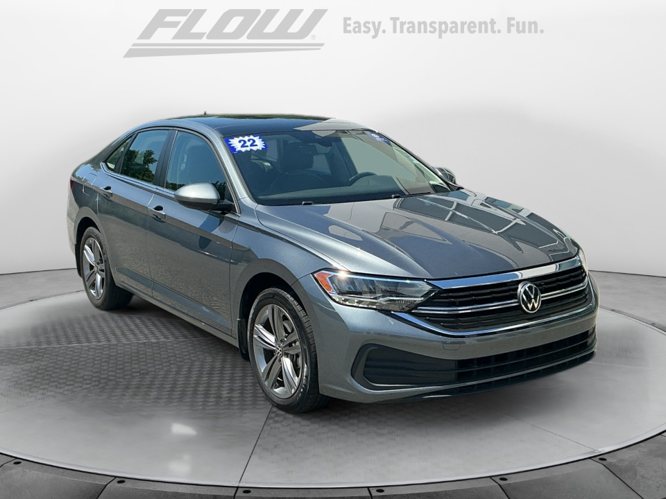 Gray 2022 Volkswagen Jetta 1.5T SE FWD Sedan Front-Wheel Drive Automatic