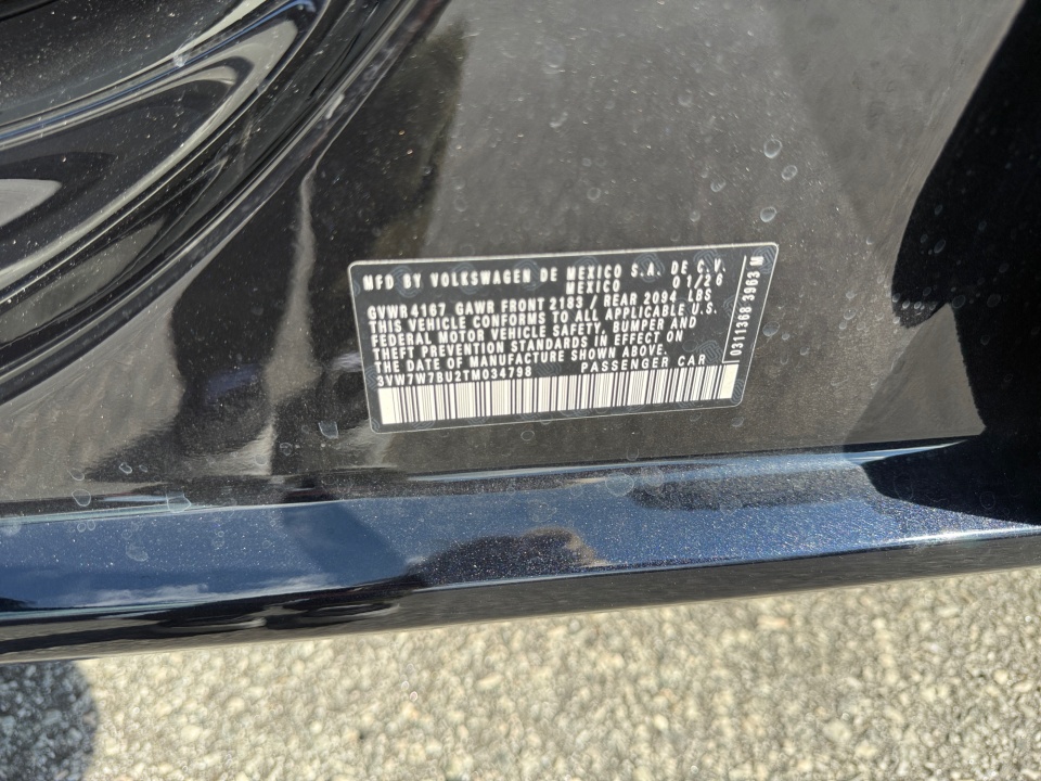 3VW7W7BU2TM034798 2026 Volkswagen Jetta SE