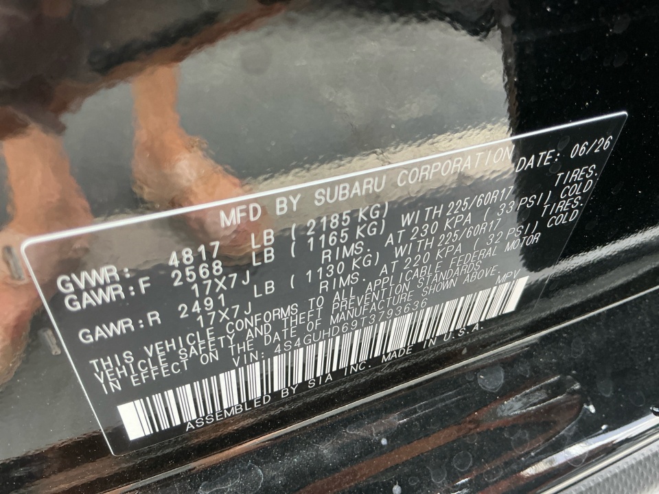 4S4GUHD69T3793765 2026 Subaru Crosstrek Premium