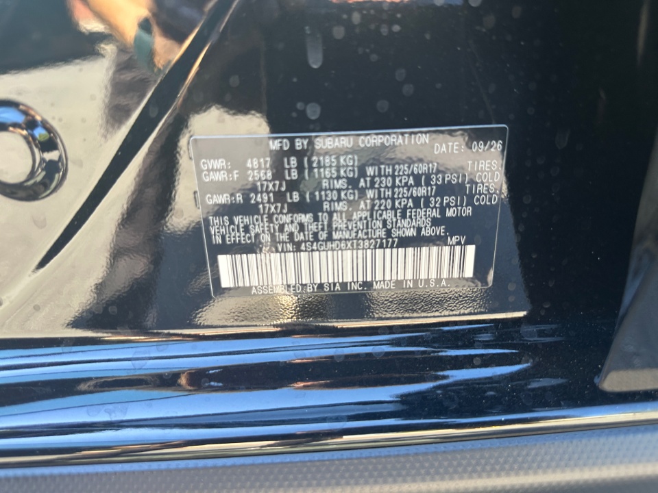 4S4GUHD6XT3827177 2026 Subaru Crosstrek Premium
