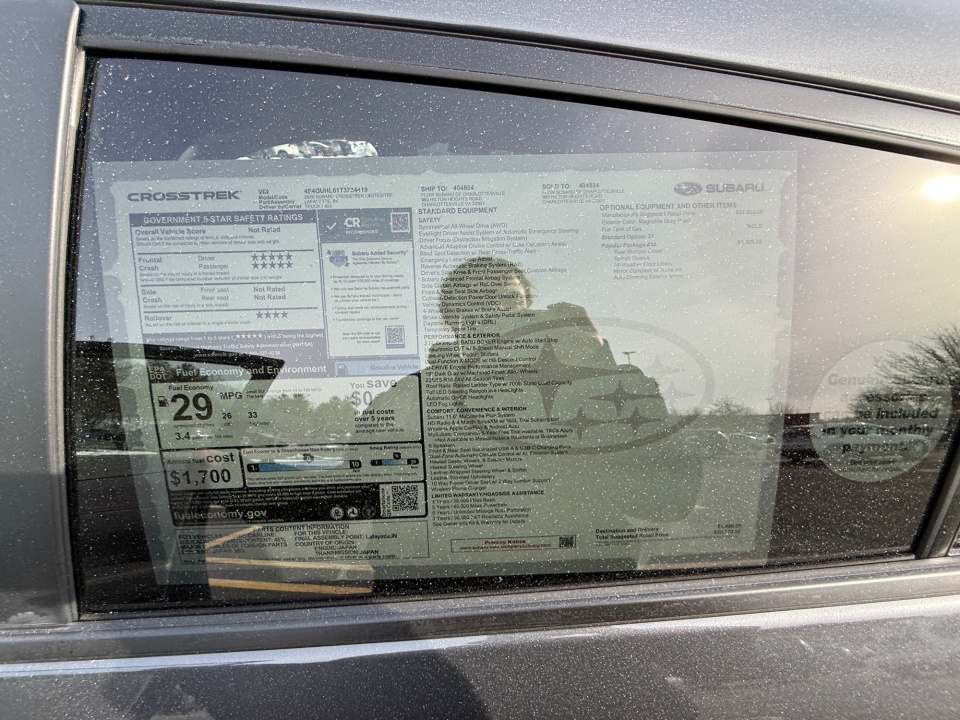 4S4GUHL61T3734419 2026 Subaru Crosstrek Limited