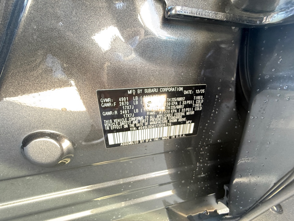 4S4SLDD62T3036776 2026 Subaru Forester Premium