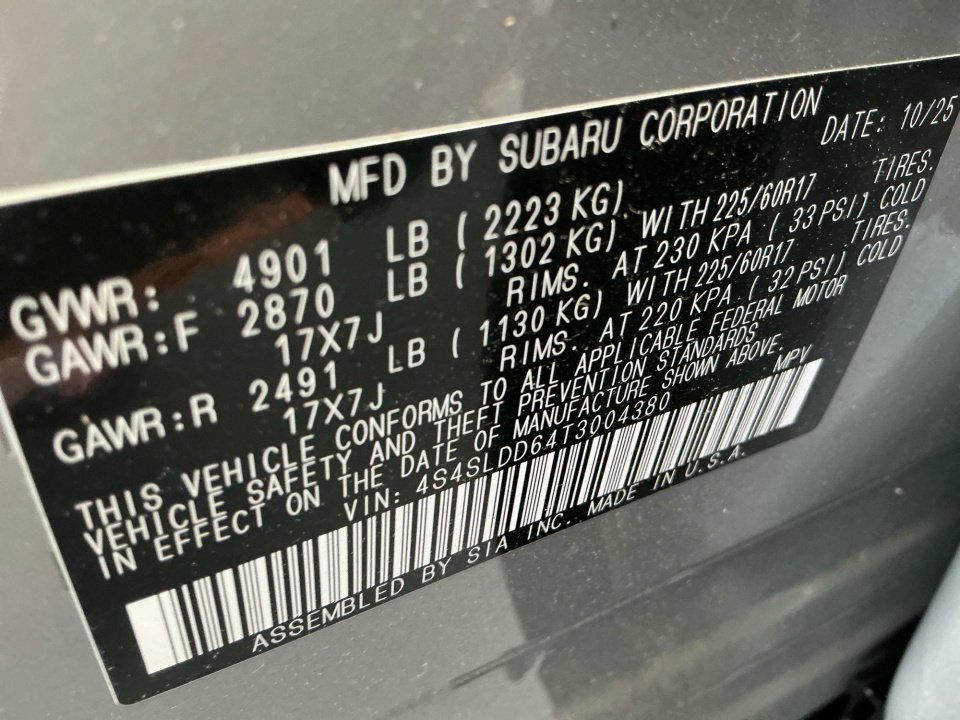 4S4SLDD64T3004380 2026 Subaru Forester Premium