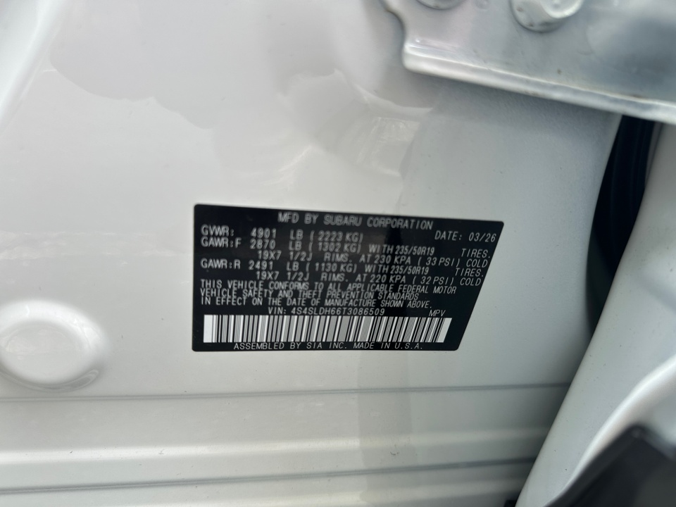 4S4SLDH66T3086509 2026 Subaru Forester Sport