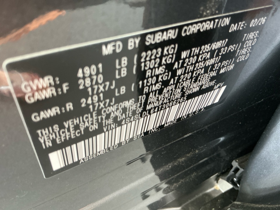 4S4SLDL64T3066265 2026 Subaru Forester Wilderness