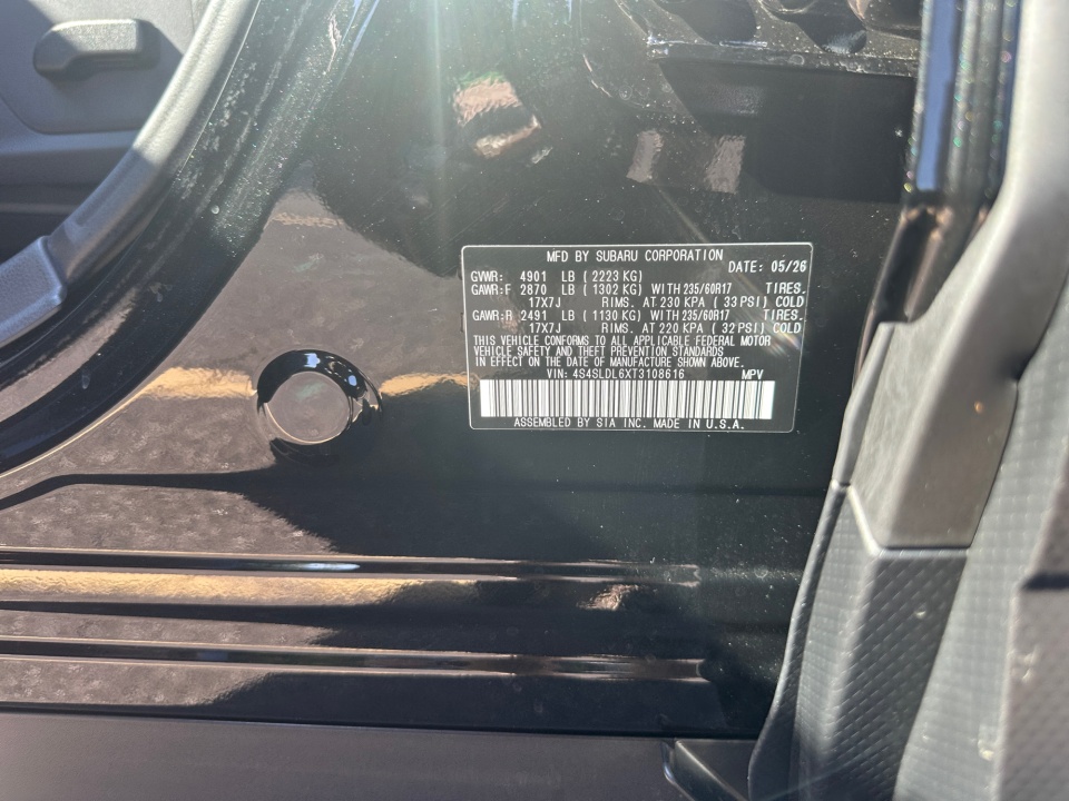4S4SLDL6XT3108616 2026 Subaru Forester Wilderness