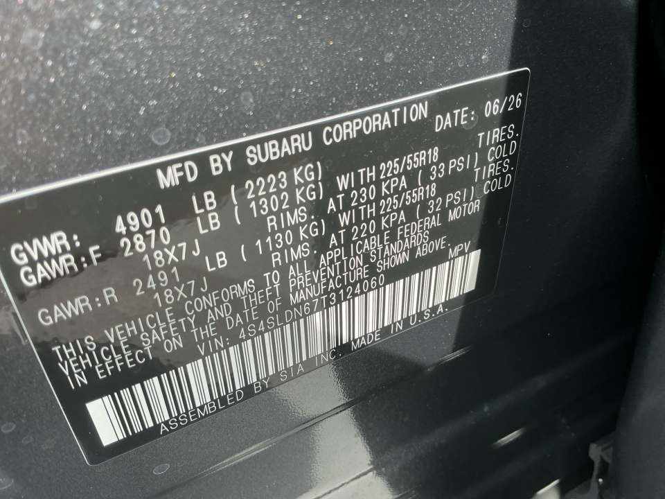 4S4SLDN67T3124060 2026 Subaru Forester Limited