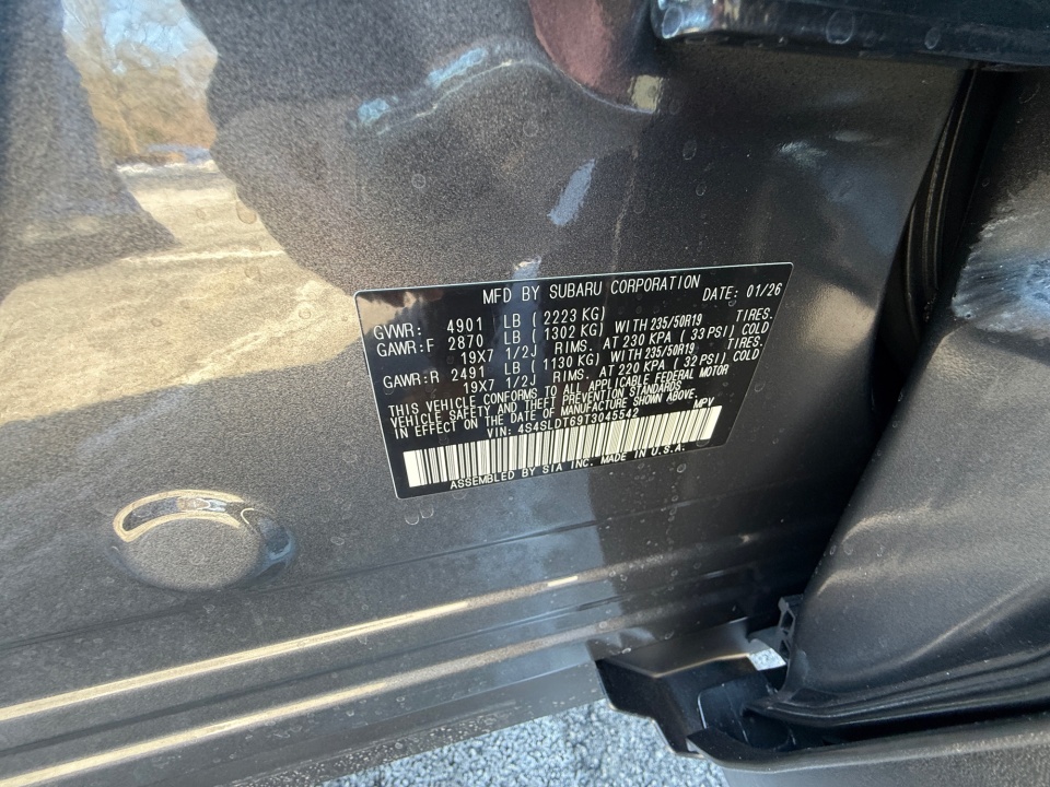 4S4SLDT69T3045542 2026 Subaru Forester Touring