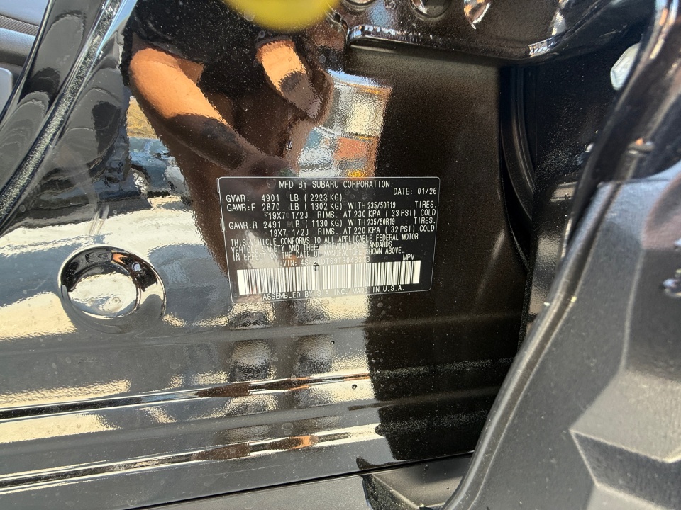 4S4SLDT69T3046318 2026 Subaru Forester Touring