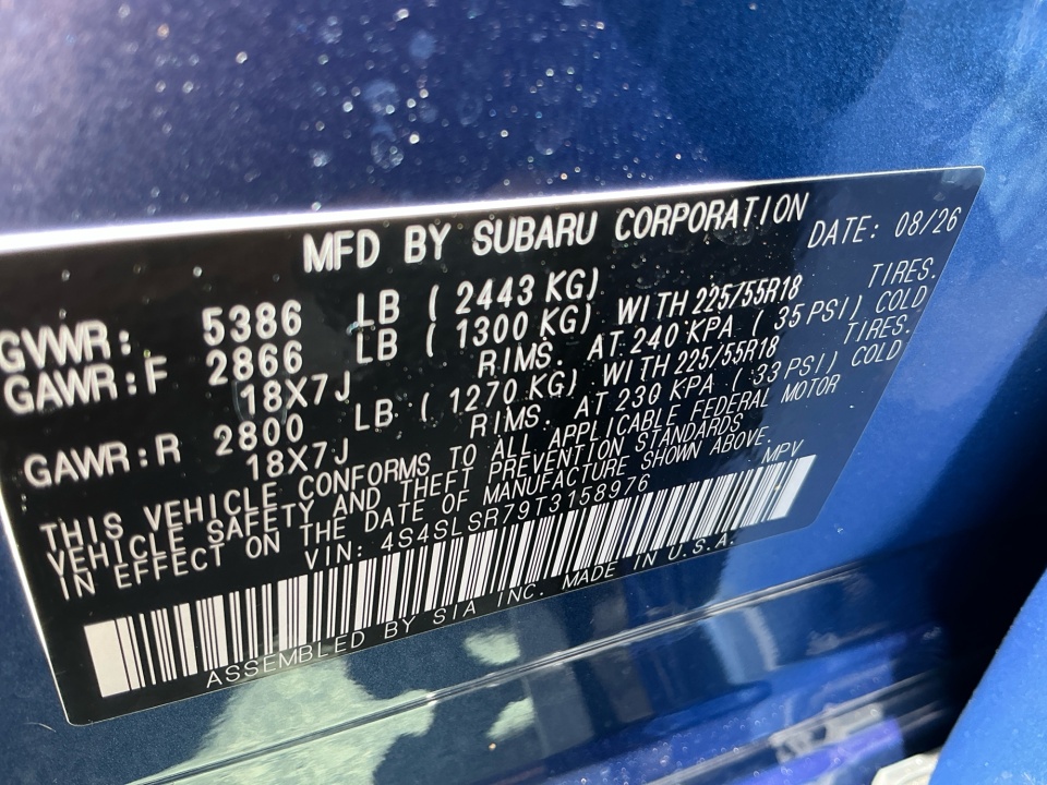 4S4SLSR79T3158976 2026 Subaru Forester Limited Hybrid