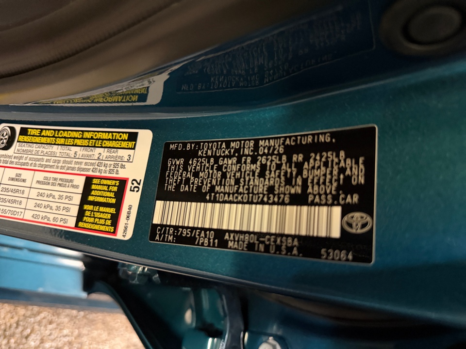 4T1DAACK0TU743476 2026 Toyota Camry SE