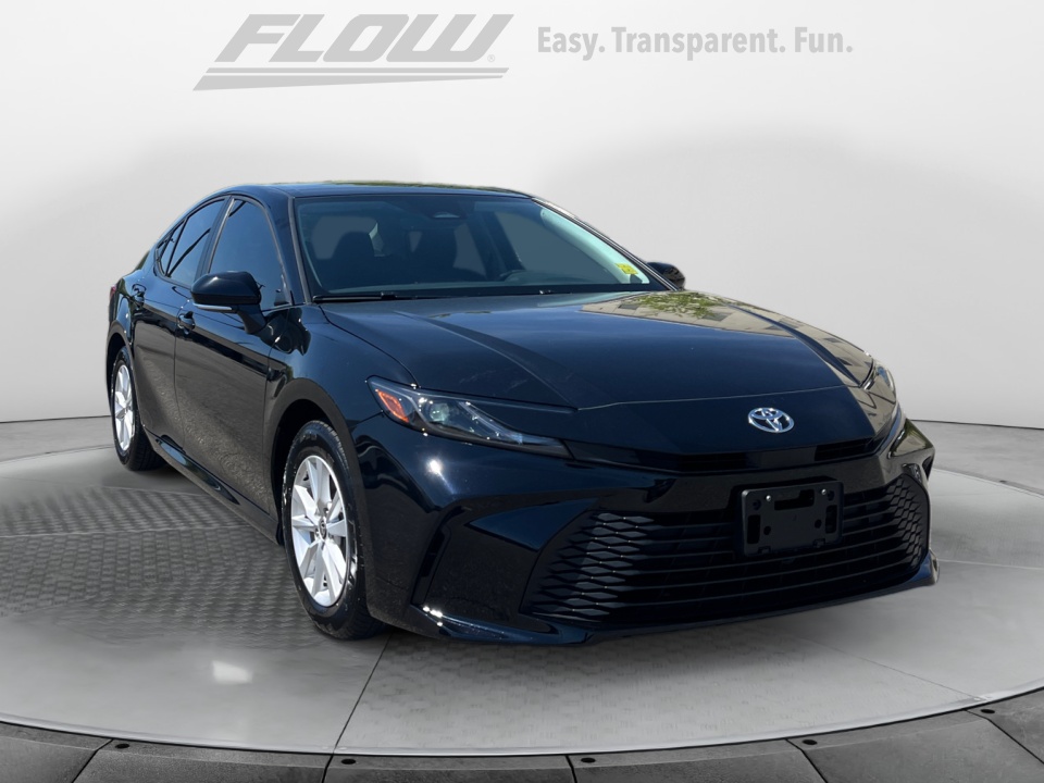 Black 2025 Toyota Camry LE FWD Sedan Front-Wheel Drive Automatic