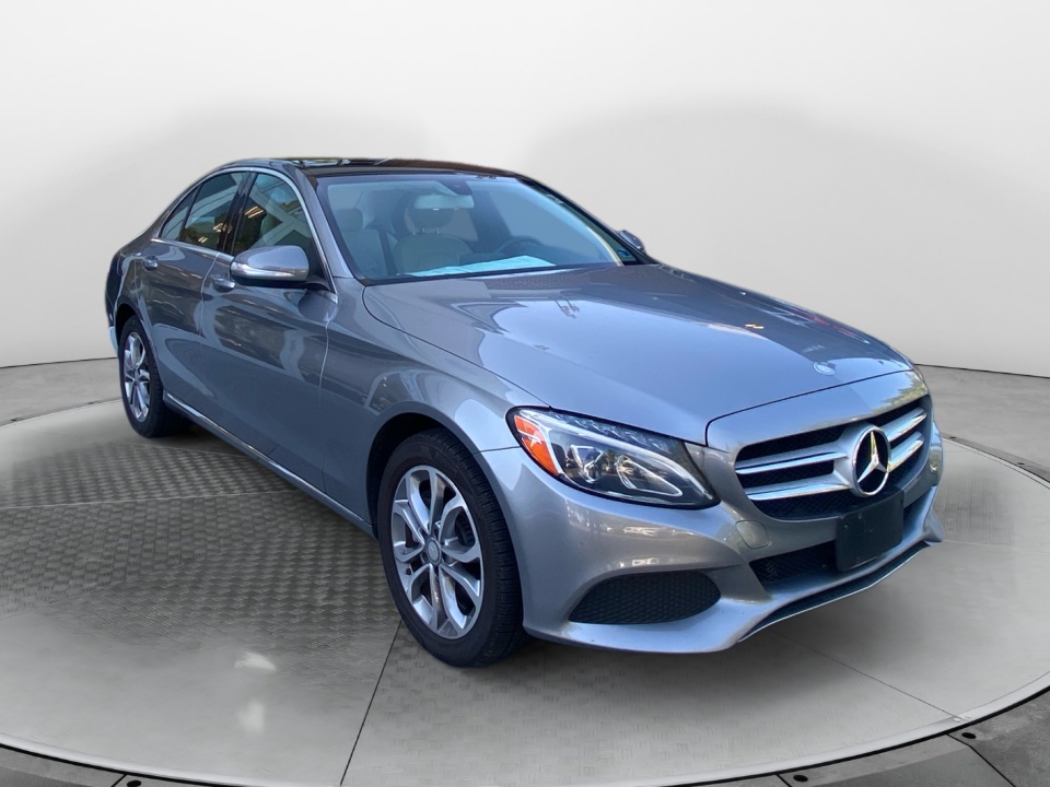 Silver 2015 Mercedes-Benz C-Class Sedan All-Wheel Drive Automatic