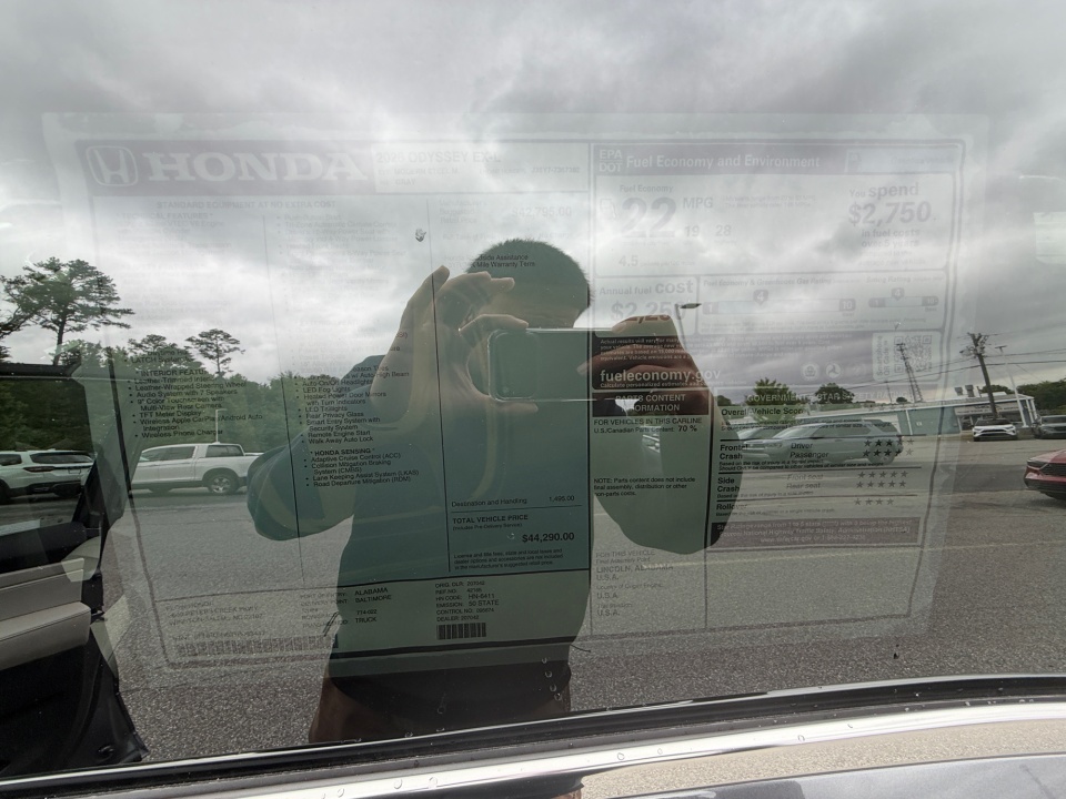 5FNRL6H63TB063447 2026 Honda Odyssey EX-L