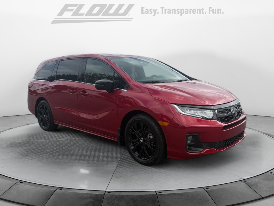 Red 2026 Honda Odyssey Minivan Front-Wheel Drive Automatic