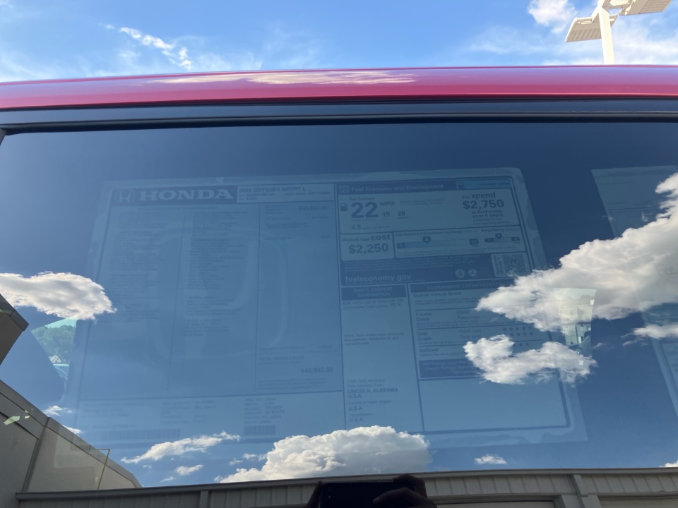 5FNRL6H75TB060204 2026 Honda Odyssey Sport-L