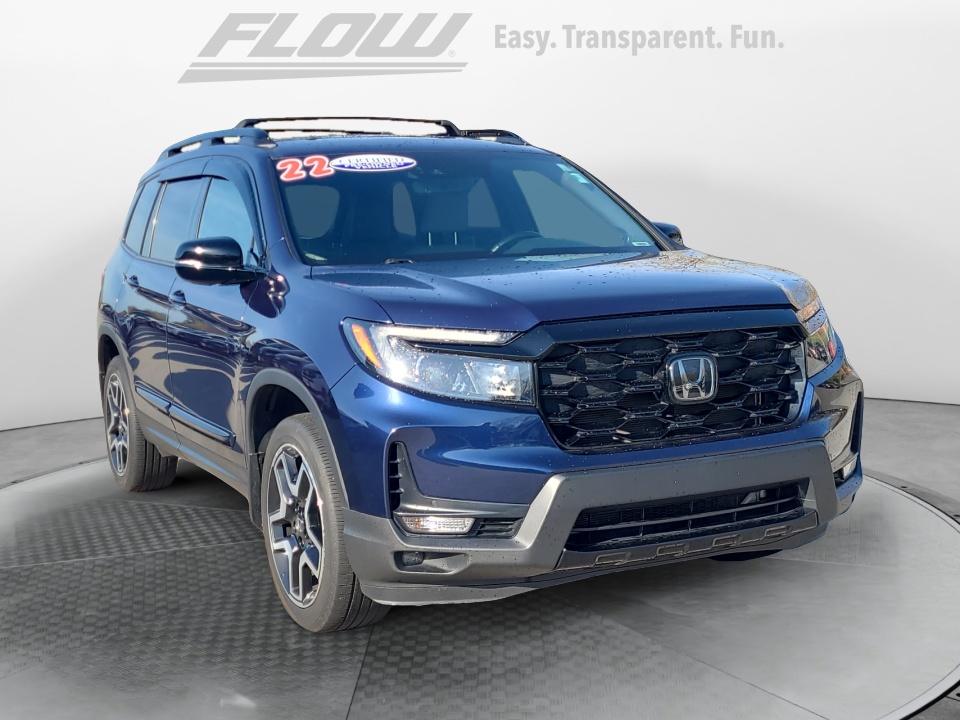 Blue 2022 Honda Passport Elite AWD SUV / Crossover All-Wheel Drive Automatic