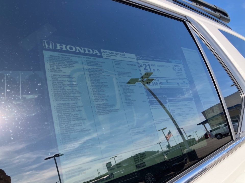 5FNYG1H84TB024161 2026 Honda Pilot Elite